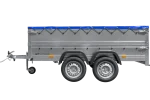 Anhänger mit zwei Achsen Garden Trailer 264/2 KIPP [inkl. zusätzliche Bordwände und Flachplane] – Bild 4